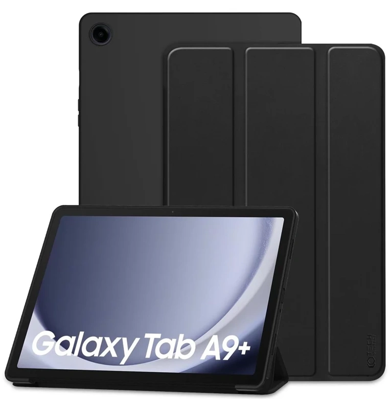 Techprotect Samsung Galaxy Tab A9+ dėklas, juoda, 1 nuotrauka